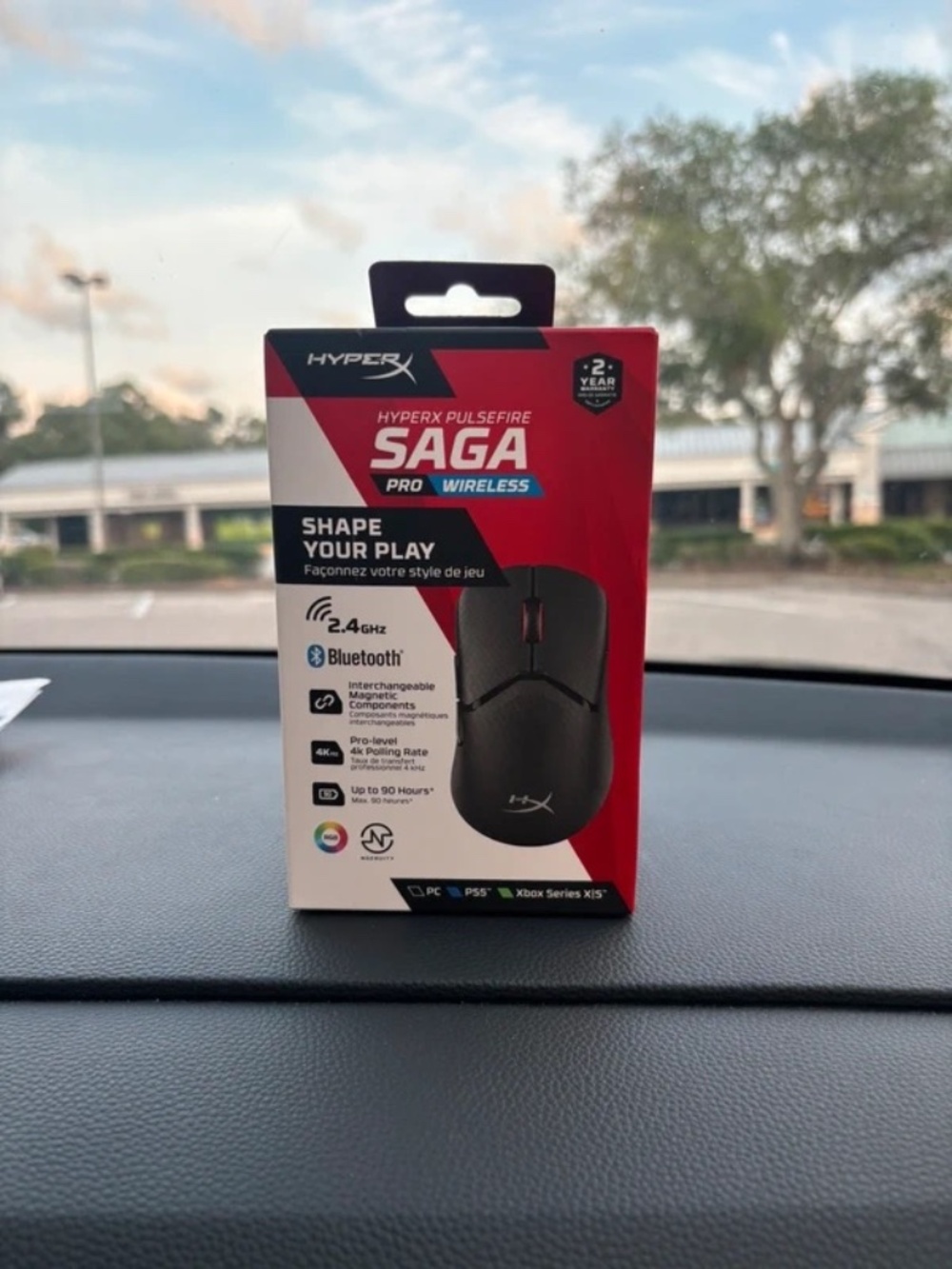 HyperX Pulsefire SAGA Pro Wireless Gaming Mouse Brand new in box